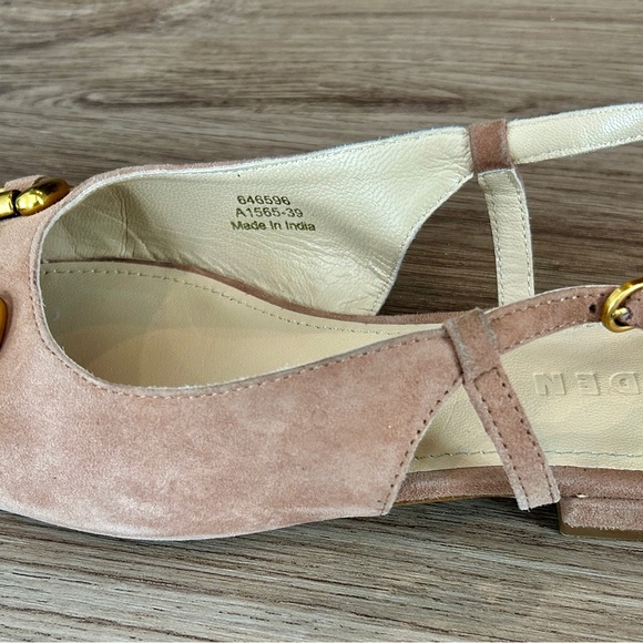 Boden Iris Snaffle Slingback Flats Ginger Snap Suede Size 8/8.5 (EU 39) - Picture 15 of 16